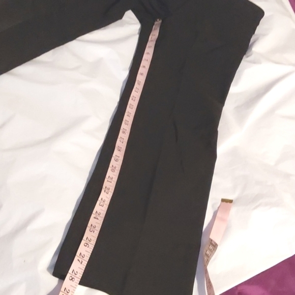 Time And Tru-Black Straight Leg Mid Rise Dress Pants Petite Stretch Sz.M - Picture 7 of 9